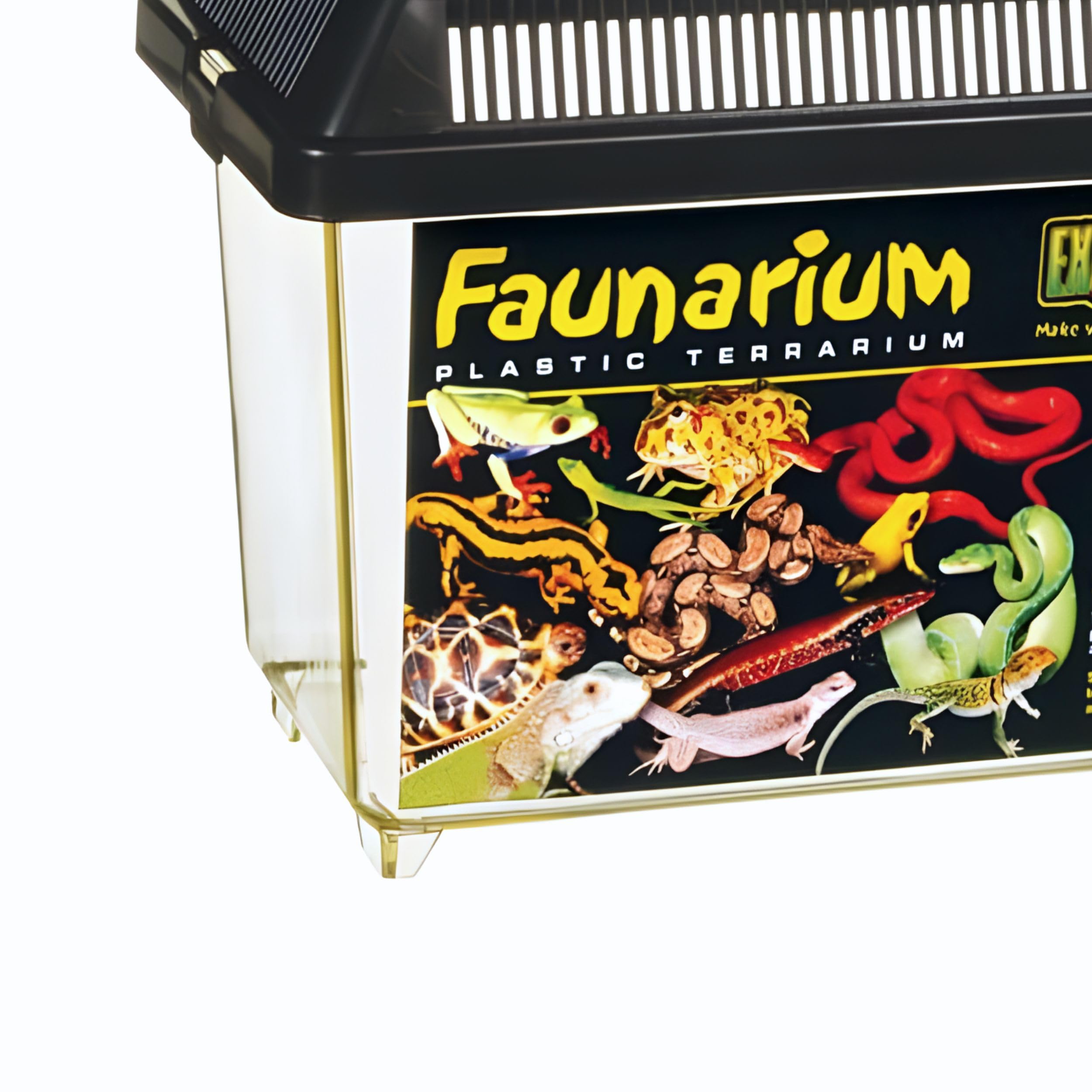 Exo Terra Faunarium Small PT2255 – Plastic Reptile Terrarium and Transport Container for Lizards, Spiders & Amphibians - Image 3