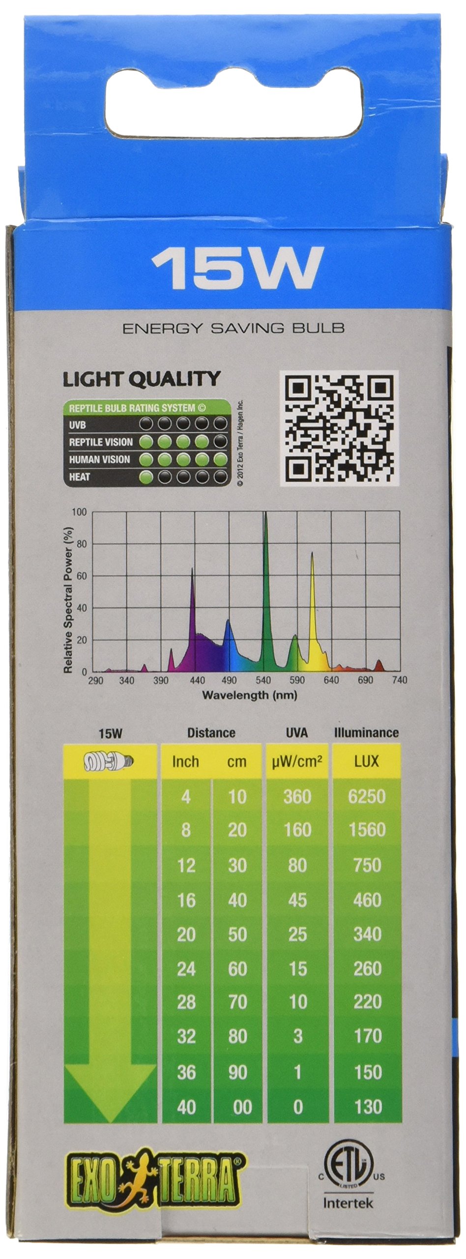 Exo Terra Natural Light Ion, Reptile Terrarium Deodorizing Light Bulb, 15 Watts, PT3785 - Image 3
