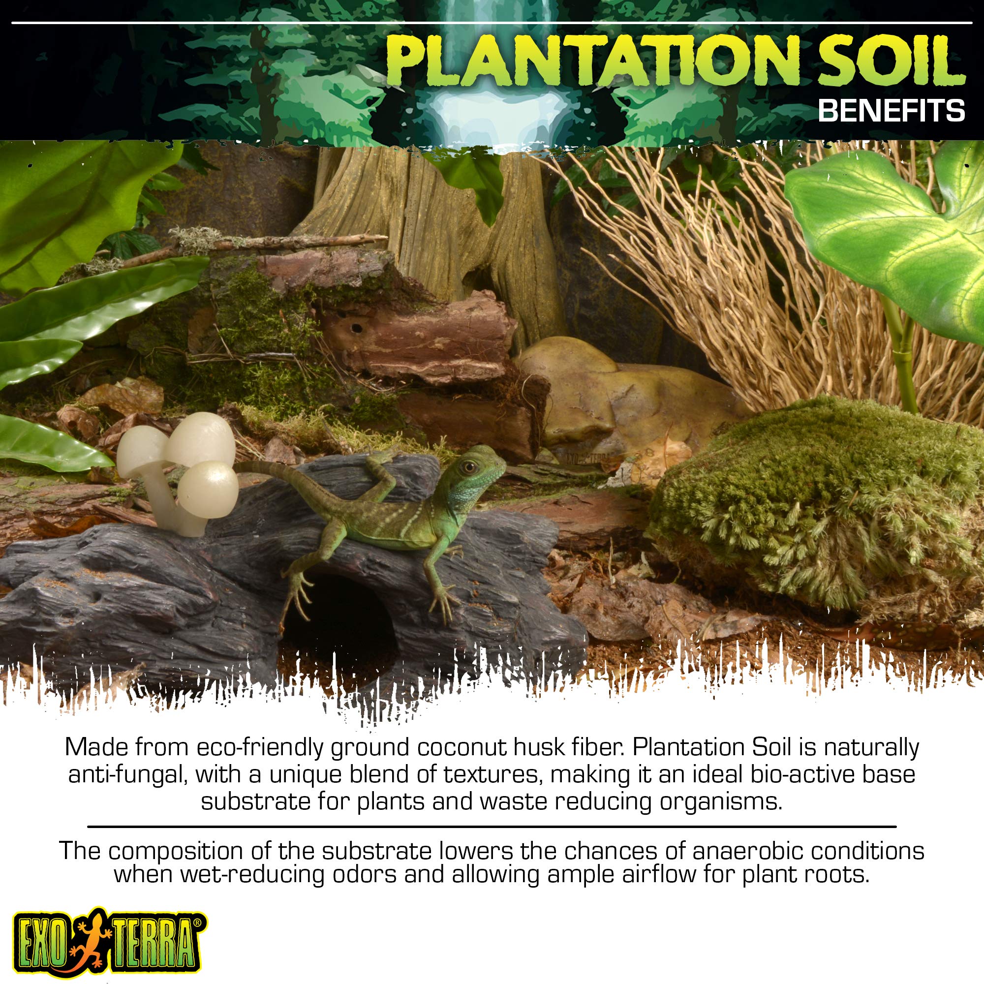 Exo Terra Plantation Soil, 8 Quarts - 3 Count (Pack of 1) - Image 3