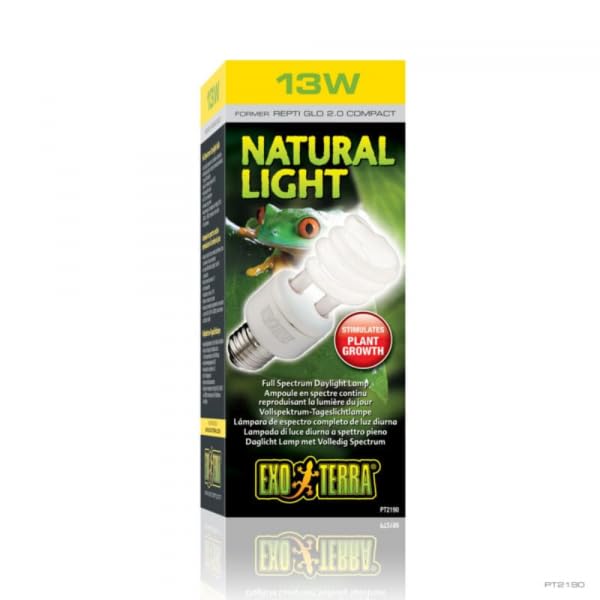 Exo Terra Repti-Glo 2.0 Compact Fluorescent Full Spectrum Terrarium Lamp, 13-Watt (Natural Light) - Image 3