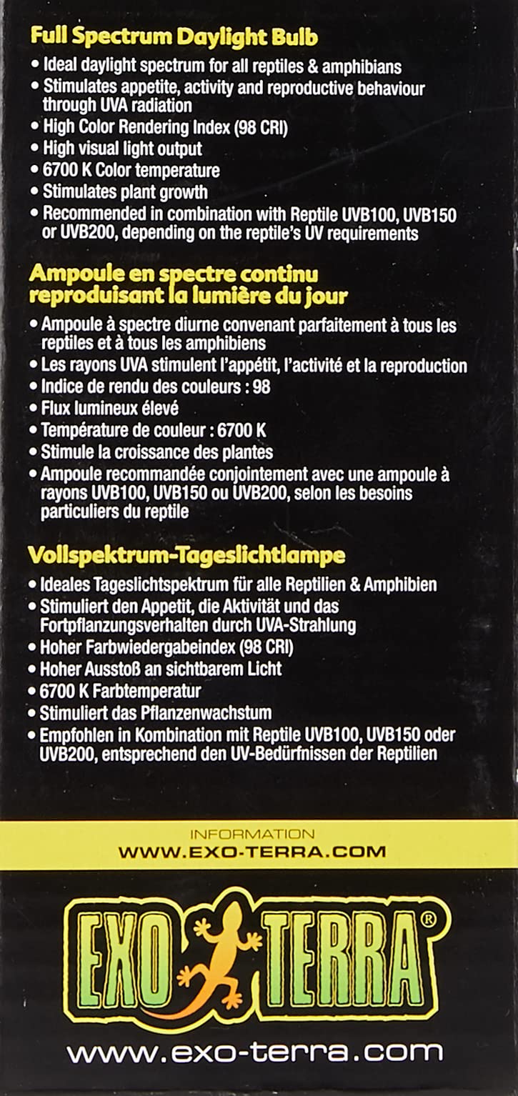 Exo Terra Repti-Glo 2.0 Compact Fluorescent Full Spectrum Terrarium Lamp, 13-Watt (Natural Light) - Image 5