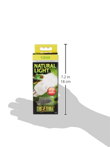 Exo Terra Repti-Glo 2.0 Compact Fluorescent Full Spectrum Terrarium Lamp, 13-Watt (Natural Light) - Image 8